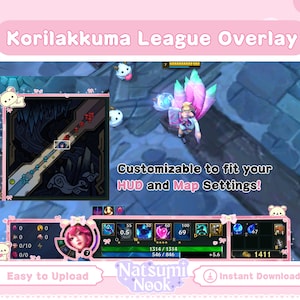 Bear Lace Pink League of Legends Game Overlay Stream | Bear Overlay | Twitch League | Pink Coquette Stream | Game Overlay | League Emote