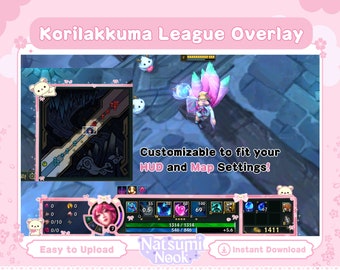 Nakładka na transmisję League of Legends w kolorze Bear Lace Pink (pobieranie cyfrowe)