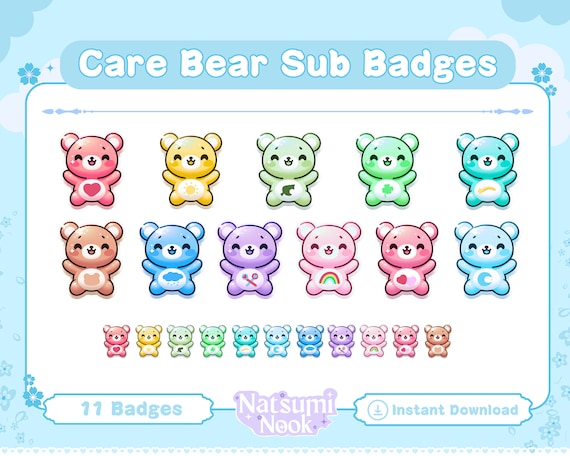 Baby Bear Twitch Sub Badges | Cute Emotes (Digital Download)