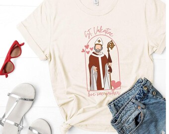 Catholic St. Valentine's Day Shirt, Matching Saint Valentines Day Shirt Valentines Day Gift, Saint Valentine Shirt, Catholic Valentine Shirt