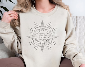 Jesus I Trust In You Divine Mercy Catholic Sweatshirt, Eucharist Shirt, Catholic Gift, Eucharistic Revival Shirt