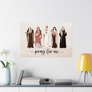 Printable Catholic Poster, Catholic Decor, Catholic Wall Art, Catholic Saint Print, Catholic Digital Art, Catholic Gift, Catholic Wall Decor