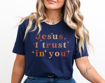 Jesus I Trust in You Divine Mercy Shirt, St. Faustina Shirt, Catholic Shirt Catholic Gift, Catholic Teacher, Youth Minister, Catholic Mom