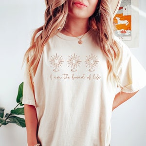 Bread of Life Catholic Shirt, Eucharist Shirt, Monstrance Shirt, Catholic Gift, Catholic Women Shirt, RCIA Gift, Catholic Apparel