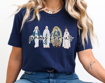Virgin Mary Shirt, Marian Shirt, Mother Mary, Catholic Gift, Mary Shirt, Catholic Shirt, Catholic Mom, Mothers Day Gift, Saint Shirt