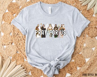 YOUTH Custom Saints Shirt For Kids, Catholic Saints Gift, Catholic Kids Shirt, Catholic Gift For Kids Catholic Shirt, Custom Catholic Gift