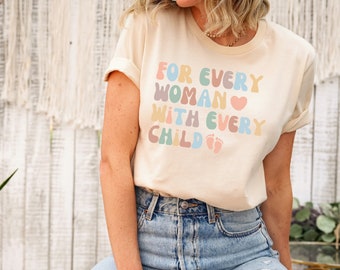 Pro Life Pro Woman Shirt, Catholic Shirt, Pro Life Shirt, Christian Shirt, Love Them Both, Catholic Gift, Christian Gift, Roe v Wade Shirt