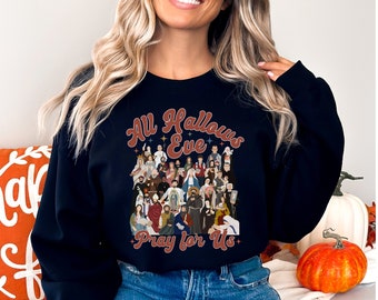 All Hallows Eve Sweatshirt, Catholic Sweatshirt Catholic Halloween Sweatshirt, All Saints Day, Catholic Saint Sweatshirt, Catholic Gift