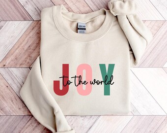 Cute Christmas Sweatshirt, Catholic Christmas Sweatshirt, Religious Christmas Joy SweatShirt, Advent Sweatshirt Catholic Sweatshirt