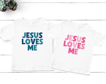 Jesus Loves Me Kids Shirt, Kids Christian Shirt, Matching Christian Shirt, Christian Boy Shirt, Christian Girl Shirt, Christian Baby Shirt