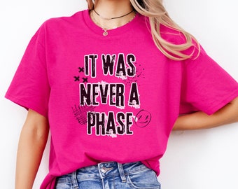 It Was Never A Phase, Elder Emo Shirt, Emo Shirt, Gift For Emo Friend, Emo Song, Millennial Shirt