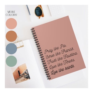 Catholic Prayer Journal, Catholic Notebook, Catholic Gift, Catholic Stationery, Catholic Prayer Notebook, Catholic Mom Catholic Teacher gift