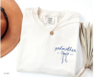 Custom Godmother Shirt, Cute Godmother Gift, Godmother Proposal Gift, Godmama Shirt, Godparent Gift, Custom Godmother Gift Proposal Tshirt