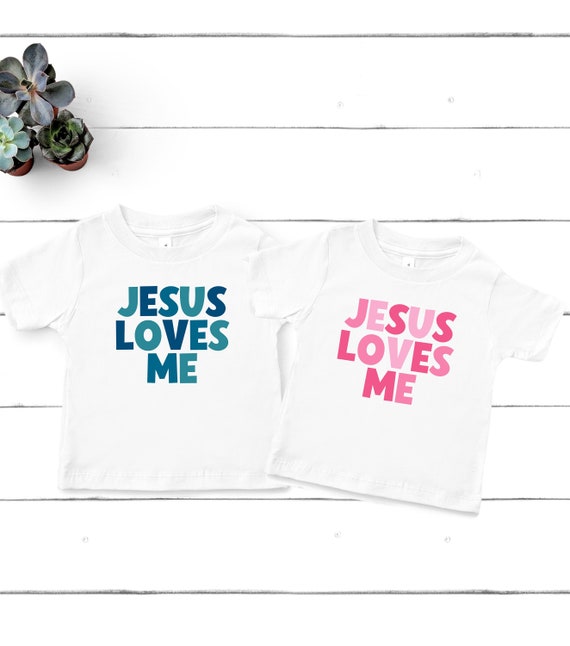 Jesus Loves Me Kids Shirt, Kids Christian Shirt, Matching Christian Shirt, Christian Boy Shirt, Christian Girl Shirt, Christian Baby Shirt
