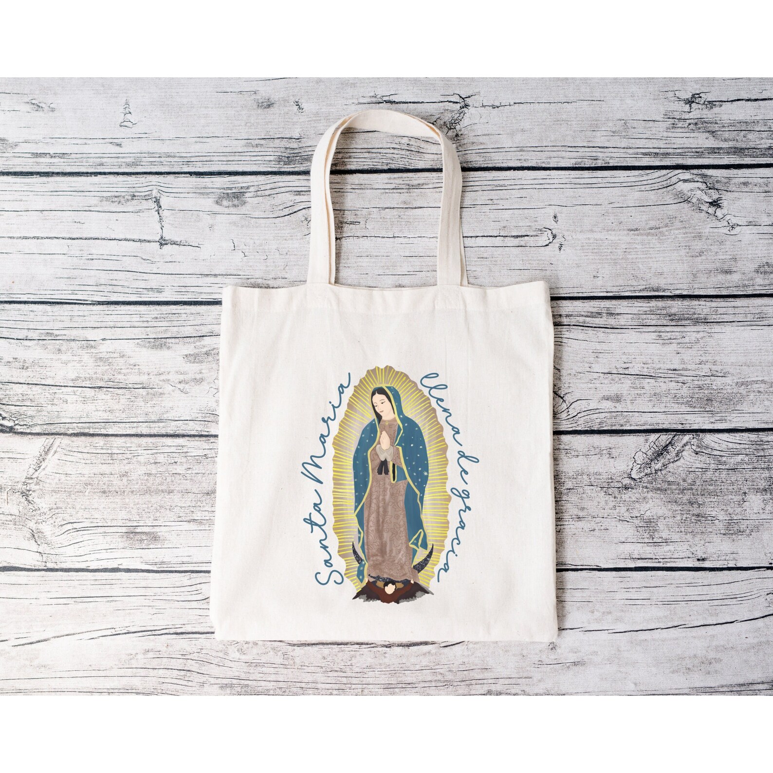 Our Lady of Guadalupe Tote Bag, Virgen De Guadalupe, Catholic Bag ...