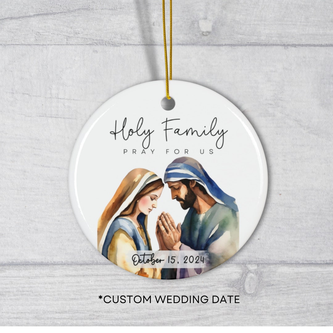 Catholic Wedding Gift Catholic Wedding Ornament Our First Christmas