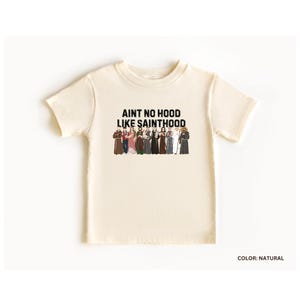 YOUTH Saint Shirt, Kids Sainthood Shirt, Kids Catholic Shirt, Youth Catholic Gift, Aint No Hood Like Sainthood, Funny Catholic Shirt