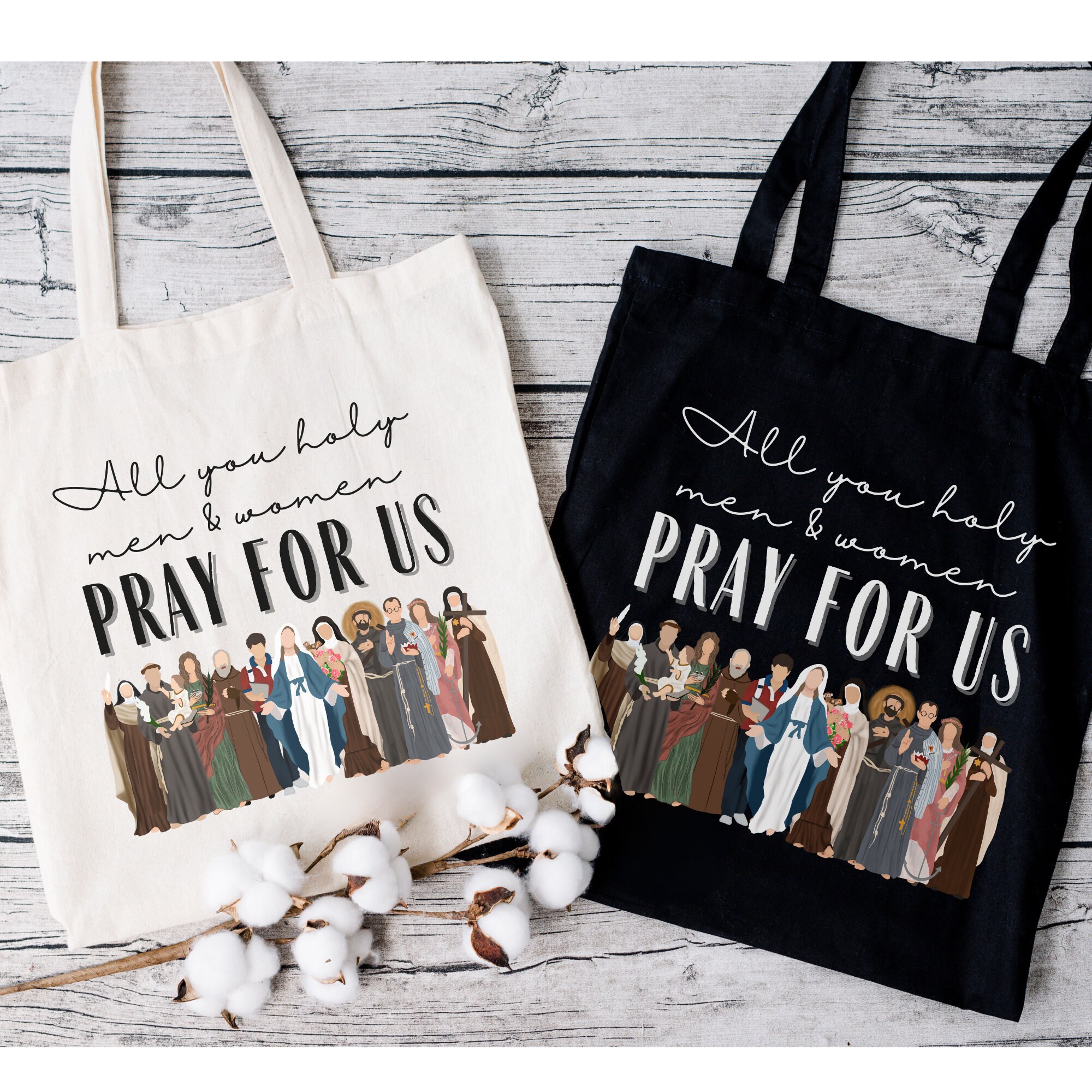 Catholic Tote Bag, Catholic Gift, Catholic Saint Bag, Catholic ...