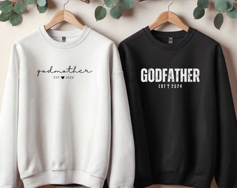 Custom Godparents Sweatshirt, Godmother Sweatshirt, Godmother Gift Godfather Gift Godmother Proposal Godfather Proposal Godfather Sweatshirt