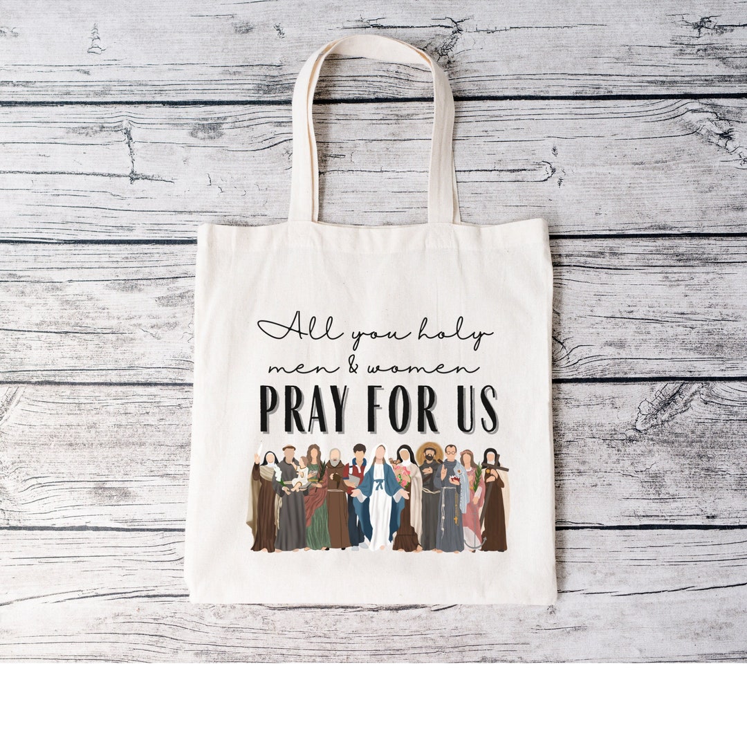 Catholic Tote Bag, Catholic Gift, Catholic Saint Bag, Catholic ...