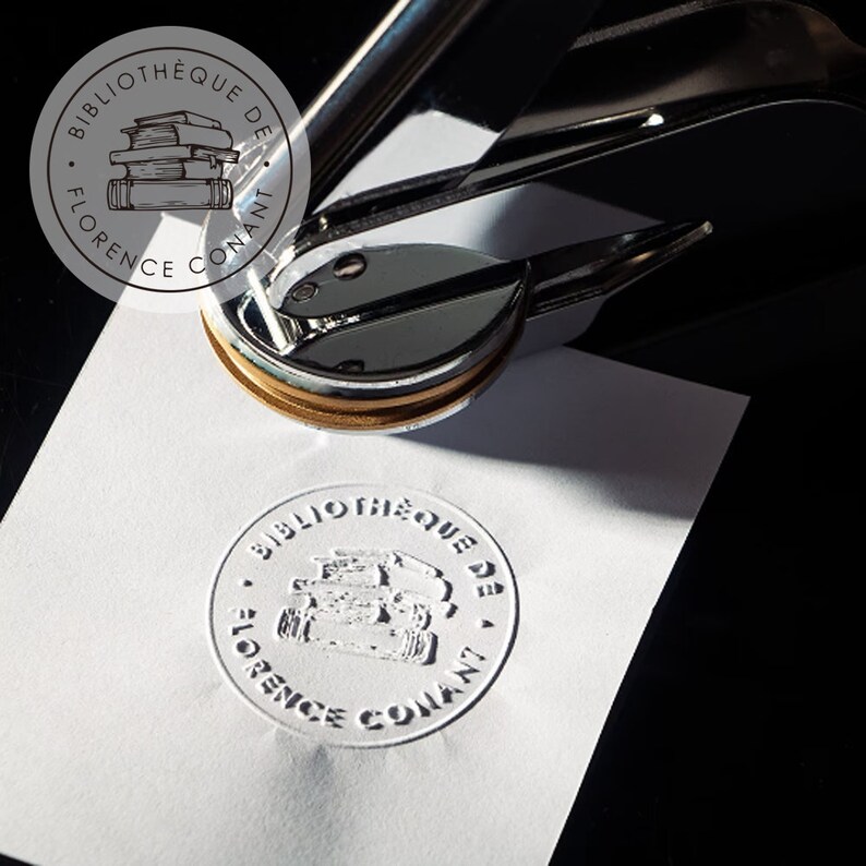 Paper Embossing Stamp,library Book Embossing Stamp,custom Embosser