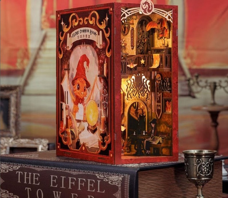 Bookshelf Insert Deco Collection Puzzle Wooden Bookend DIY Toy