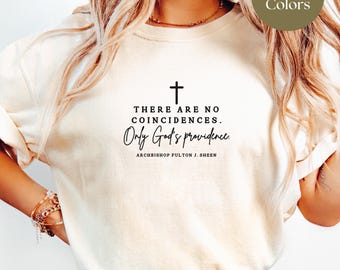 Catholic Saint Shirt for Women Gift Catholic Fulton Sheen Gift Comfort Color Shirt Minimalist Catholic Saint Shirt Catholic Gift For Women