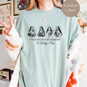 Catholic Comfort Colors Shirt for Women,Doctors of the Catholic Church Tee,Cute Trendy Catholic Gifted Shirt,Catholic Religious Faith TShirt