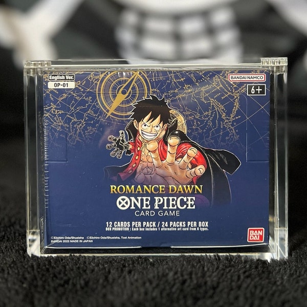 One Piece Card Game Booster Box Acrylic Case (OP01 Reprint & OP03)