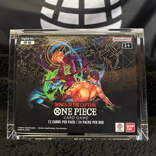 One Piece Card Game Booster Box Acrylic Case (OP04, OP05, OP06, EB01)