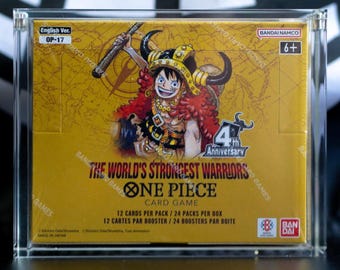 One Piece Card Game Booster Box Acrylic Case (OP04-OP17, EB01-EB03)