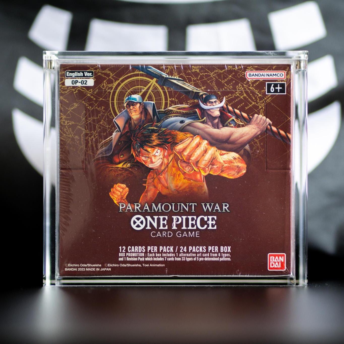 One Piece Card Game Booster Box Acrylic Case (OP02 & OP01 Blue Bottom) -  Etsy