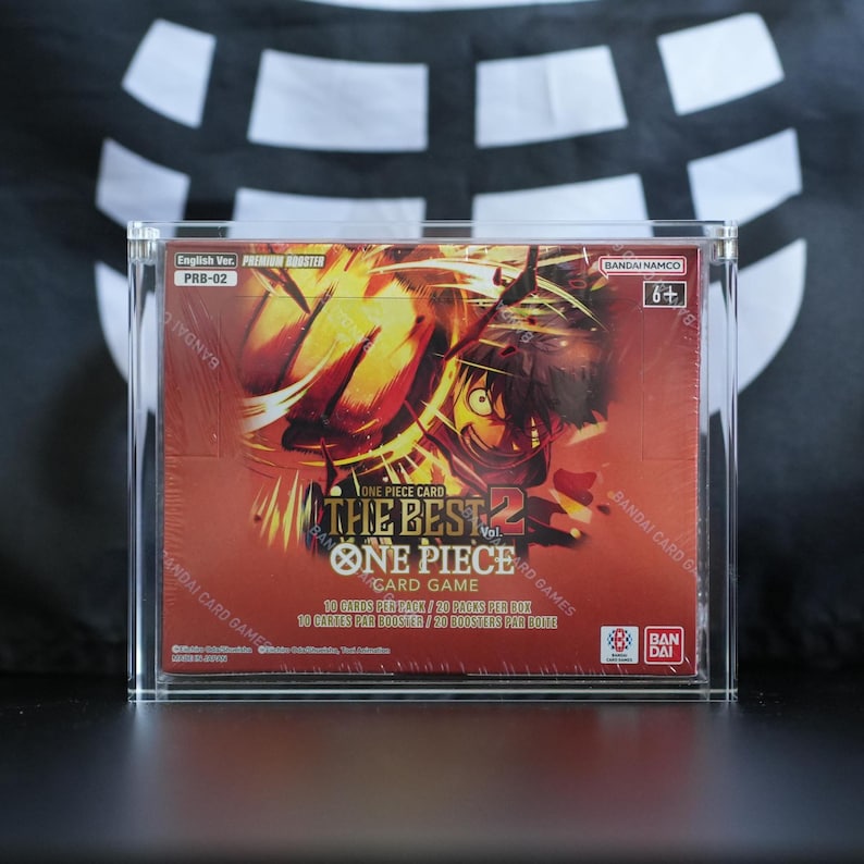 One Piece Card Game Booster Box Acrylic Case (PRB01 & PRB02) image 1