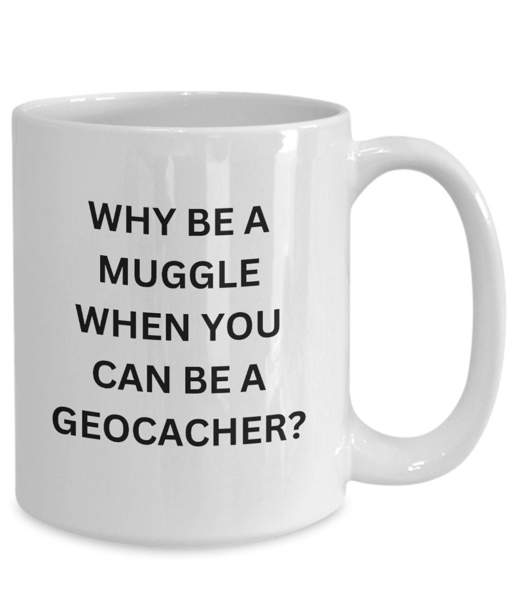 Geocaching Swag, Geocache, Geocaching, Geocaching Supplies, Geocache Swag,  Geocacher Mug, Treasure Hunt, FTF, Two Tone Mug 