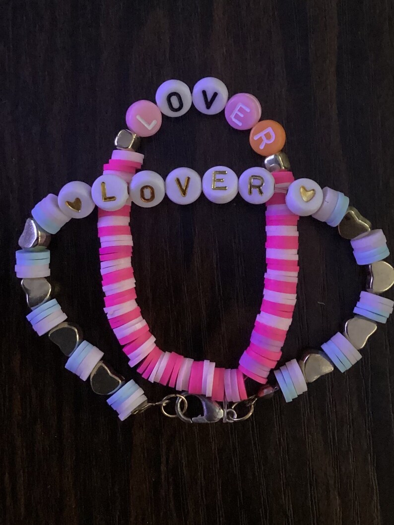 LOVER Taylor Swift 2 Pack Clay Bead Friendship Bracelets - Etsy