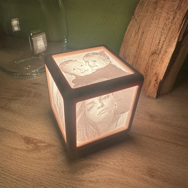 Lithophane Bilderlampe