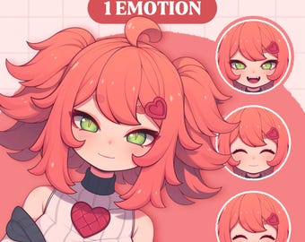 Cute PNGTuber Model | Anime Girl PNGTuber Premade Model | VeadoTube Model | Cute PNG Tuber Model | Vtuber Model, Reactive PNG, GIFTuber F02