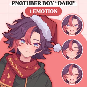 Cute PNGTuber Model | Anime Boy PNGTuber Premade Model | VeadoTube Model | Cute PNG Tuber Model | Vtuber Model, Reactive PNG, GIFTuber M04
