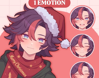 Leuk pngTuber-model | Anime jongen premade pngTuber-model | VeadoTube-model | Leuk png-knolmodel | Vtuber-model, reactief png-bestand, GIFTuber M04