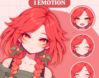 Cute PNGTuber Model | Anime Girl PNGTuber Premade Model | VeadoTube Model | Cute PNG Tuber Model | Vtuber Model, Reactive PNG, GIFTuber F12