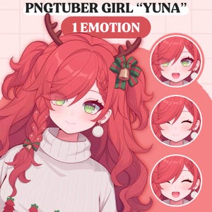 Cute PNGTuber Model | Anime Girl PNGTuber Premade Model | VeadoTube Model | Cute PNG Tuber Model | Vtuber Model, Reactive PNG, GIFTuber F11