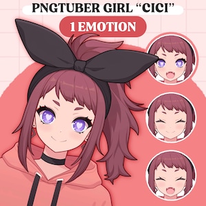Cute PNGTuber Model | Anime Girl PNGTuber Premade Model | VeadoTube Model | Cute PNG Tuber Model | Vtuber Model, Reactive PNG, GIFTuber F14