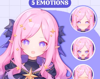 Cute PNGTuber Model | Aurora Girl PNGTuber Premade Model | VeadoTube Model | Cute PNG Tuber Model | Vtuber Model, Reactive PNG, GIFTuber