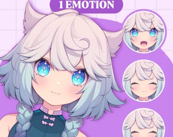 Cute PNGTuber Model | Anime Girl PNGTuber Premade Model | VeadoTube Model | Cute PNG Tuber Model | Vtuber Model, Reactive PNG, GIFTuber F05