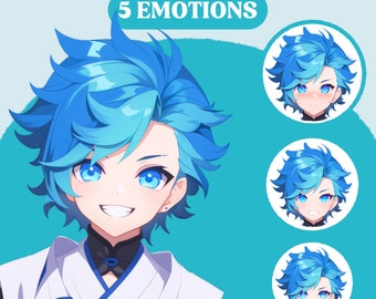 Modelo PNGTuber, Niño kimono, Modelo prefabricado PNGTuber, Activos PNGTuber, Modelo Anime Vtuber, Activos Vtuber, Modelo VeadoTube, Streamer