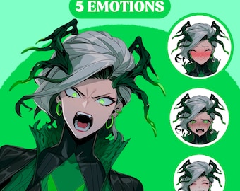 PNGTuber Model | Witch Girl PNGTuber Premade Model | Anime PNG Tuber Assets | Vtuber Model | Vtuber Assets | Veadotube Model | GIFTuber