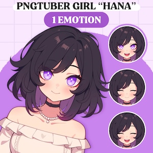 Cute PNGTuber Model | Anime Girl PNGTuber Premade Model | VeadoTube Model | Cute PNG Tuber Model | Vtuber Model, Reactive PNG, GIFTuber F01