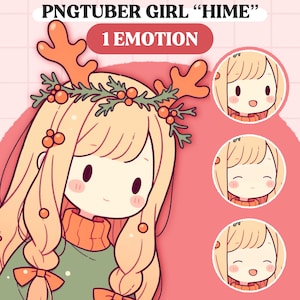 Cute PNGTuber Model | Anime Girl PNGTuber Premade Model | VeadoTube Model | Cute PNG Tuber Model | Vtuber Model, Reactive PNG, GIFTuber F12