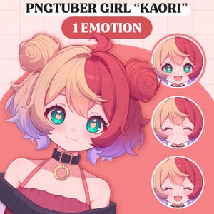 Leuk pngTuber-model | Premade anime-meisje pngTuber-model | VeadoTube-model | Leuk png-knolmodel | Vtuber-model, reactief png-bestand, GIFTuber F04