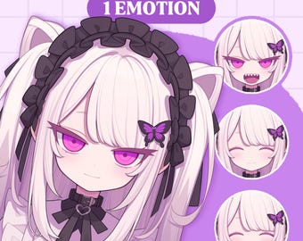 Cute PNGTuber Model | Anime Girl PNGTuber Premade Model | VeadoTube Model | Cute PNG Tuber Model | Vtuber Model, Reactive PNG, GIFTuber F07